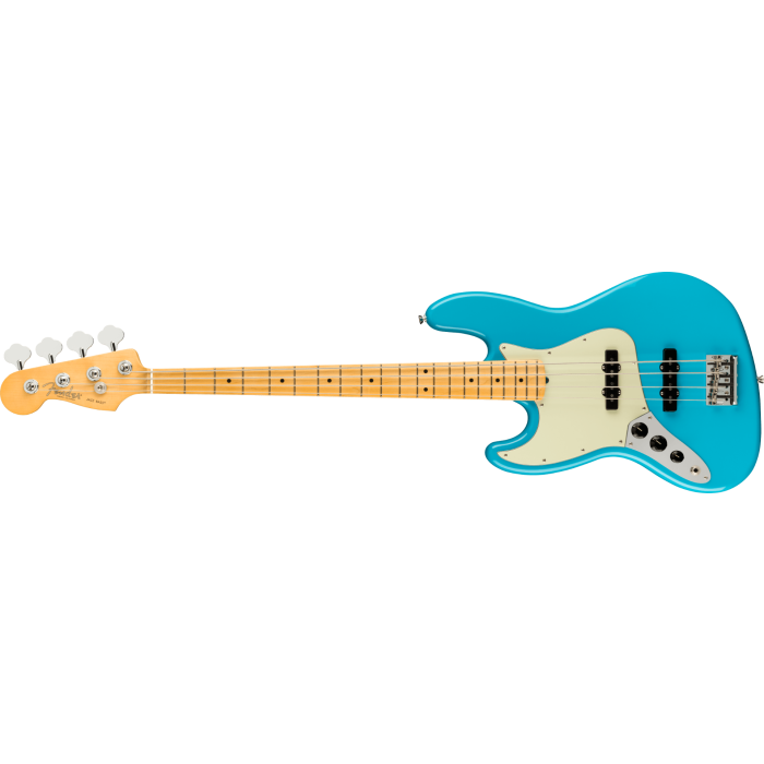 Fender American Professional II Jazz Bass® Left-Hand, Maple Fingerboard, Miami Blue