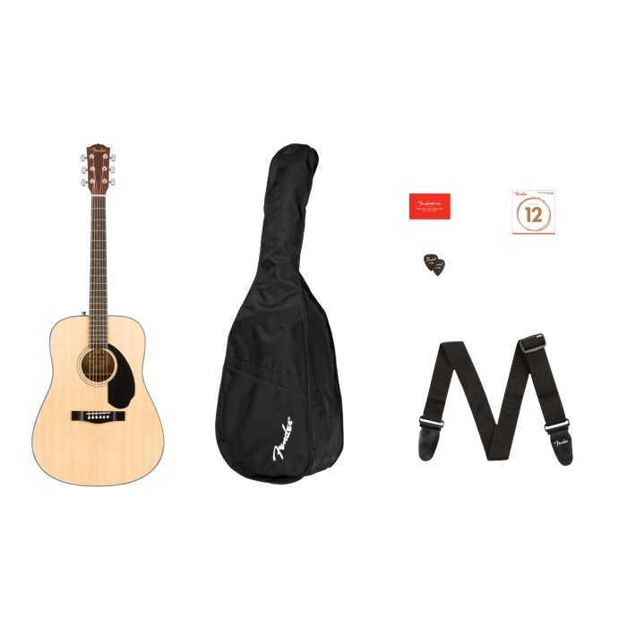 Fender CD-60S Dreadnought Pack V2, Natural