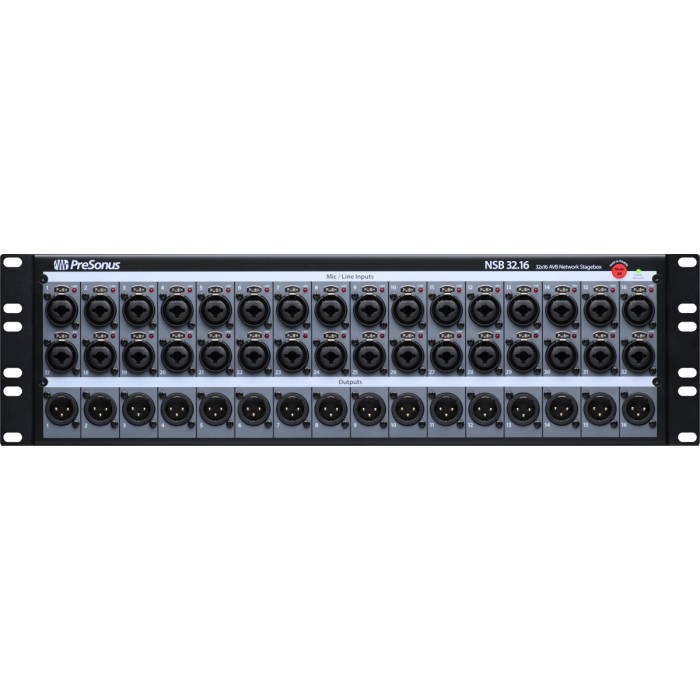 PreSonus NSB 32.16 Networked Stage Box, Black - Audio
