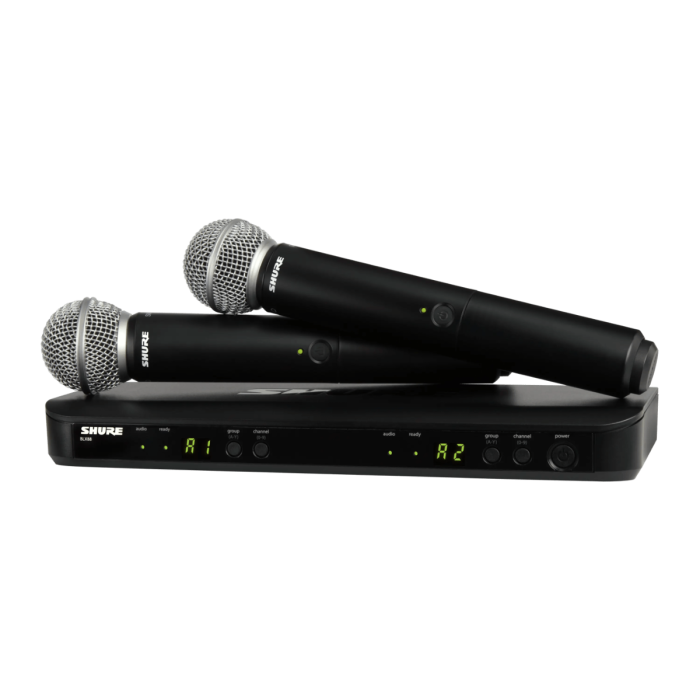 Shure BLX288/SM58 Dual Handheld Wireless System (H9 Band)