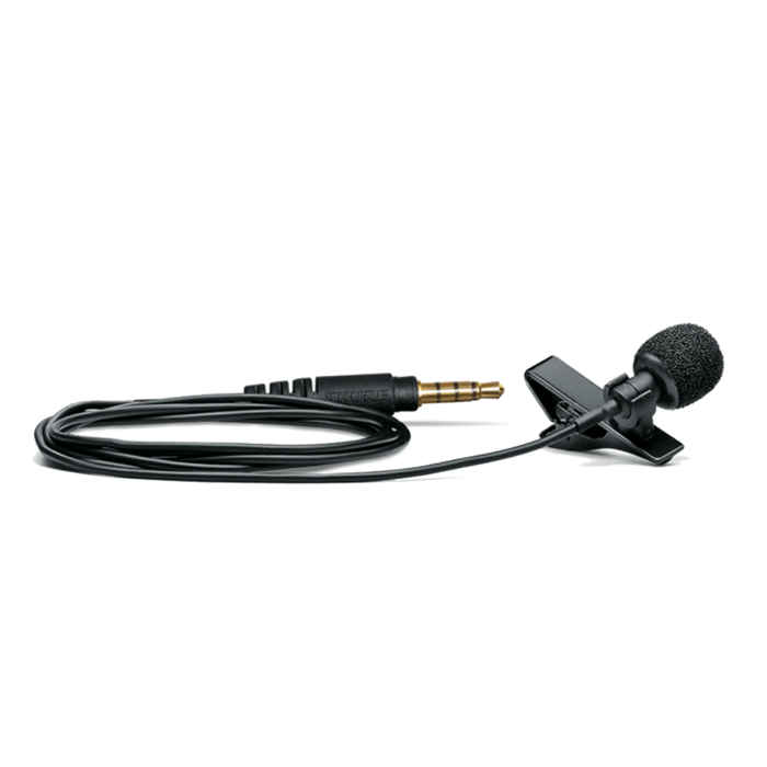 Shure MVL Omnidirectional Lavalier Microphone (3.5 mm TRRS)