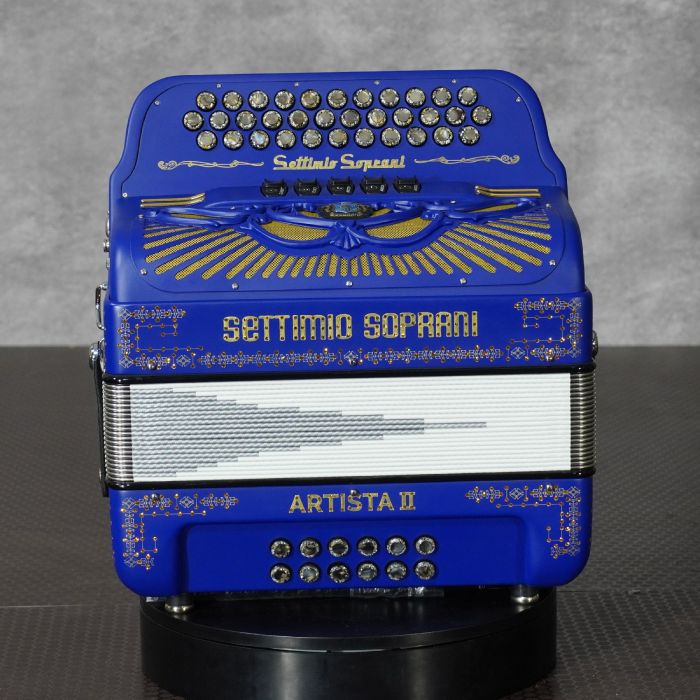 Settimio Soprani ART5SWNBLUEFTEAD 3-Row Diatonic Accordion - EAD