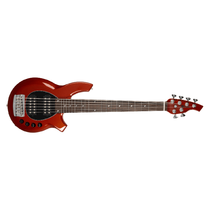 Music Man Bongo 6 HH Blood Orange Chrome Hardware 
