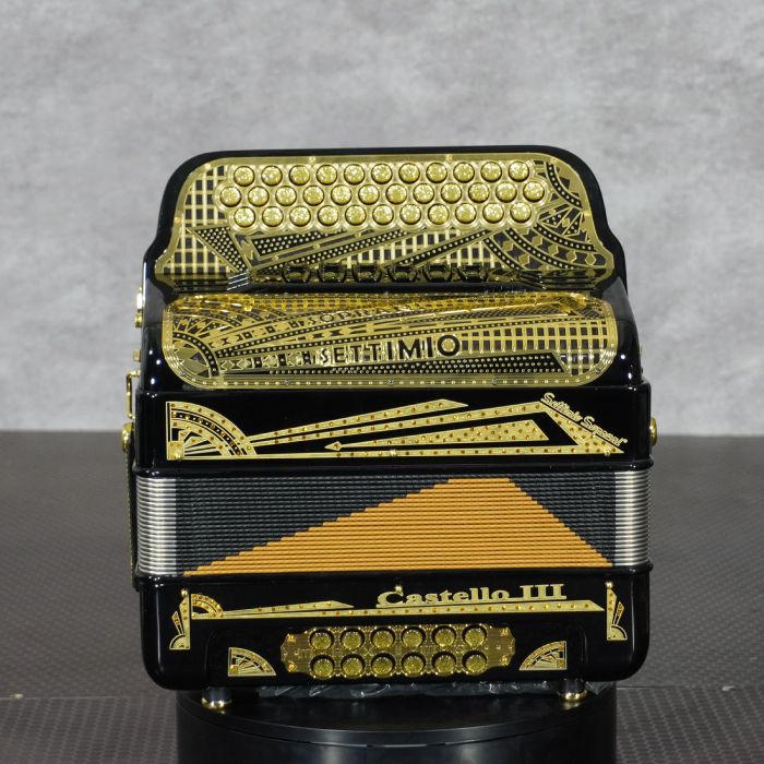 Settimio Soprani CASRIIITTFBLKFE 3-Row Diatonic Accordion - FBE/GCF 2-Tonos