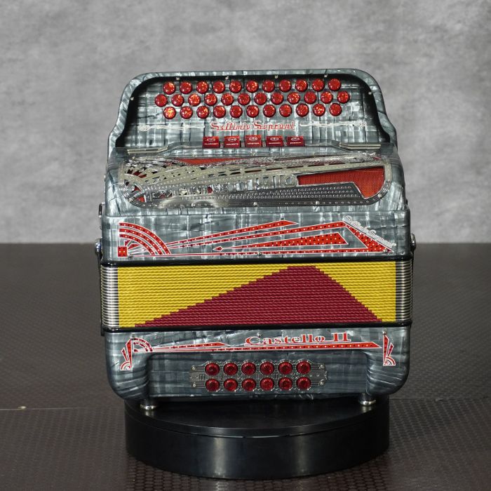 Settimio Soprani CAST5SWGRYOYSTFBE 3-Row Diatonic Accordion - FBbEb