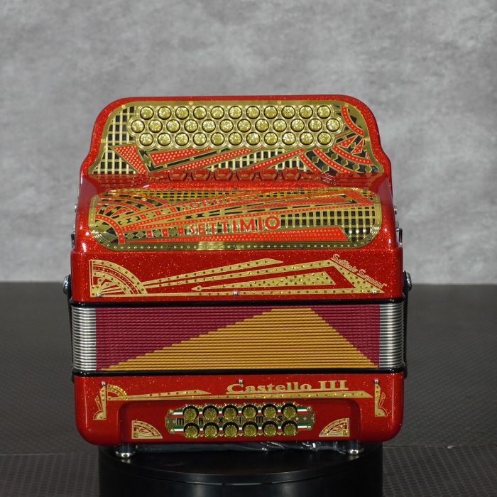 Settimio Soprani CASTIIITTRSPKGF 3-Row Diatonic Accordion - FBE/EAD 2-Tonos