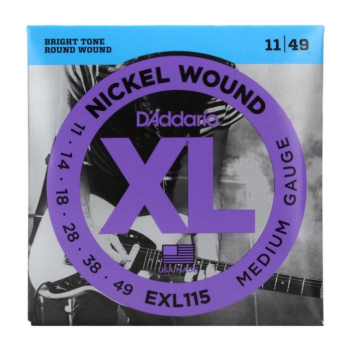 D'Addario EXL115 Nickel Wound Electric Strings .011-.049 MediumBlues-Jazz Rock