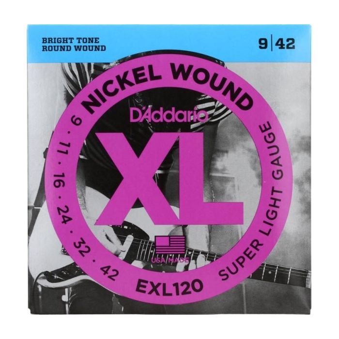 D'Addario EXL120 Nickel Wound Electric Strings .009-.042 Super Light