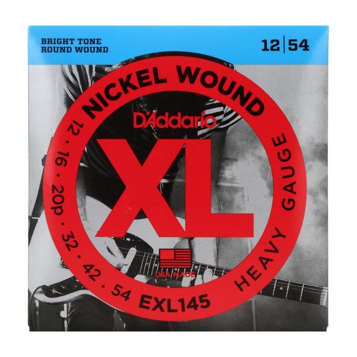 D'Addario EXL145 Nickel Wound Electric Strings .012-.054 Heavy