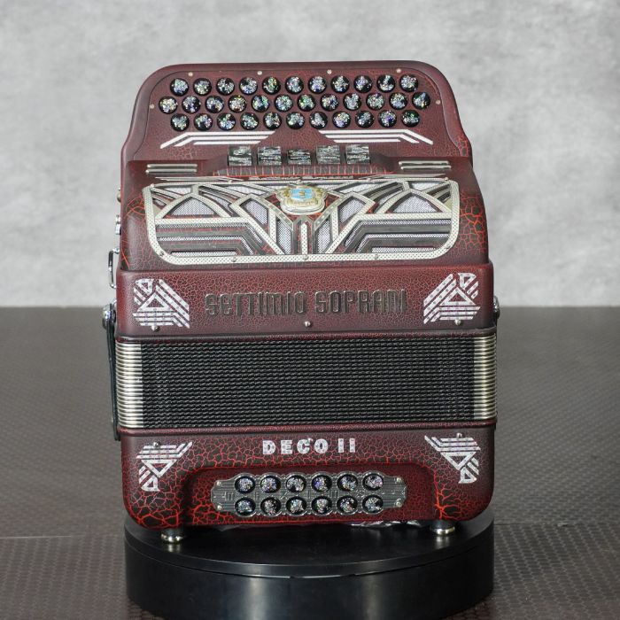 Settimio Soprani DECO5SWULTEADCRRED 3-Row Diatonic Accordion - EAD