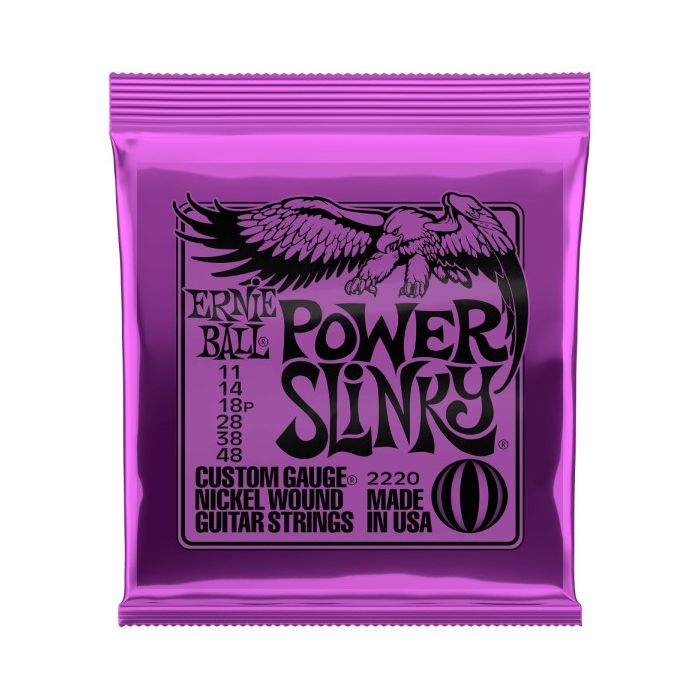 Ernie Ball P02220 Power Slinky Nickel Wound Electric Guitar Strings .011-.048