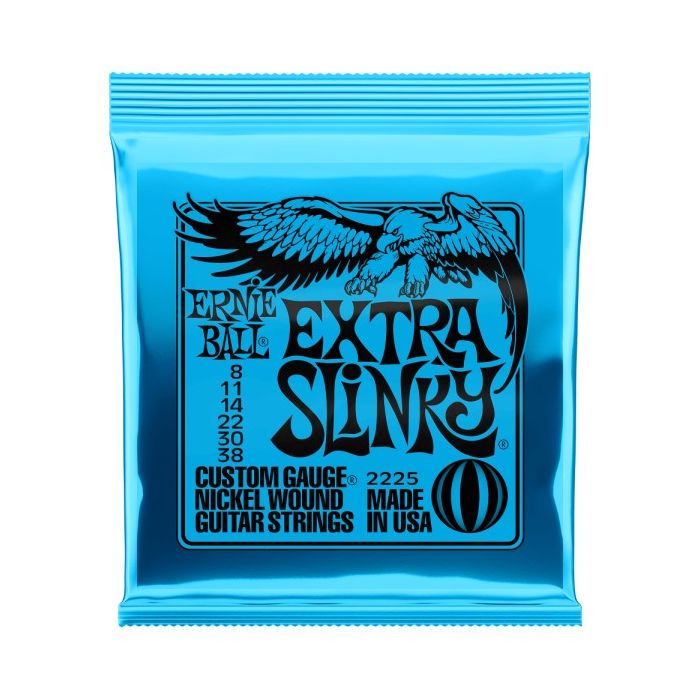 Ernie Ball P02225 Extra Slinky Nickel Wound Electric Guitar Strings .008-.038
