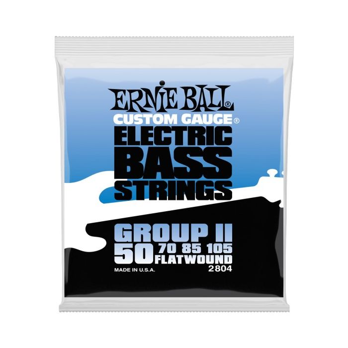 Ernie Ball P02804 Flatwound Group II Electric Bass Strings .50-105