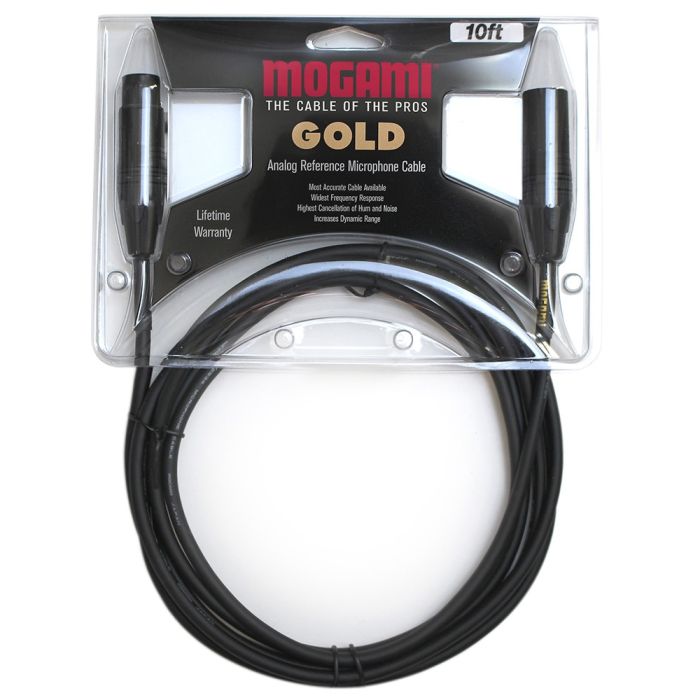 Mogami 10ft Gold XLR Gold Studio Microphone Cable