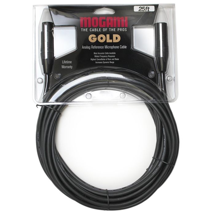 Mogami 25ft Gold XLR Gold Studio Microphone Cable