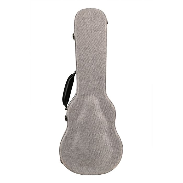 Gray Tweed Archtop Ukulele Hardcase - Baritone