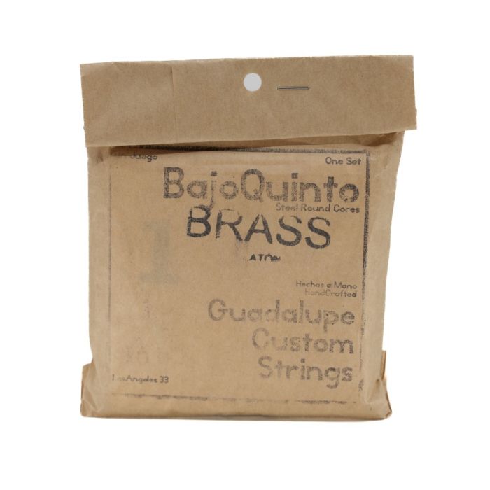 Guadalupe Custom Bajo Quinto Strings - Brass - Laton LOOP END