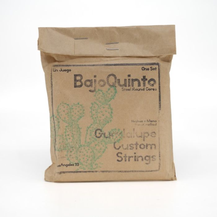 Guadalupe Bajo Quinto Nickeled Steel Set LOOP END 