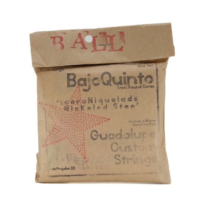 Guadalupe Bajo Quinto Nickeled Steel Set BALL END 