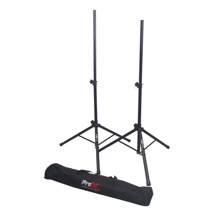 Prox PRTSS18PX2 2PCS Set of 2 Heavy Duty Speaker Tripod Stands 6 ft. (44"-72") W/Bag