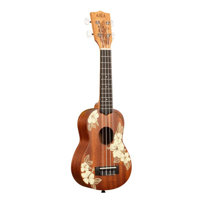 Hibiscus Mahogany Soprano Ukulele w/ Bag