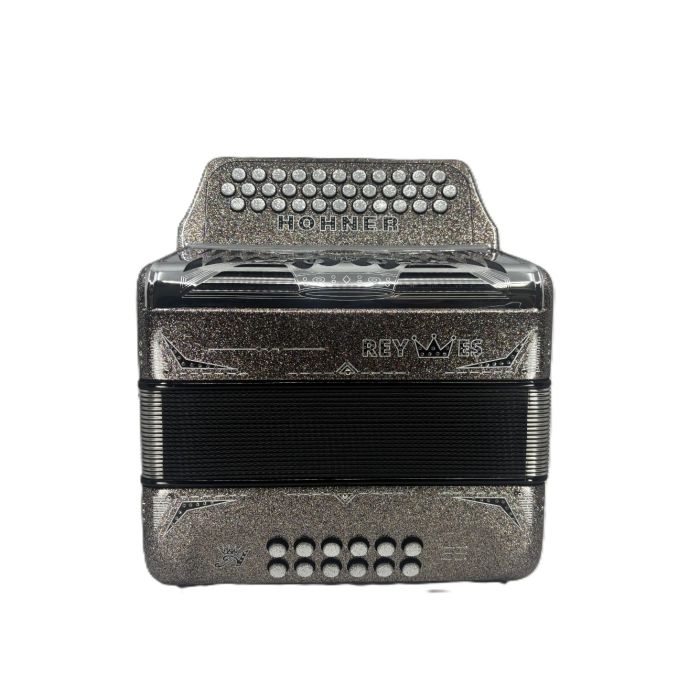 Hohner Anacleto Collection REY ESPECIAL EAD-MULTI-COLOR CHROME/MULTICOLOR C31 Key of E (MI) 2 Voice Accordion