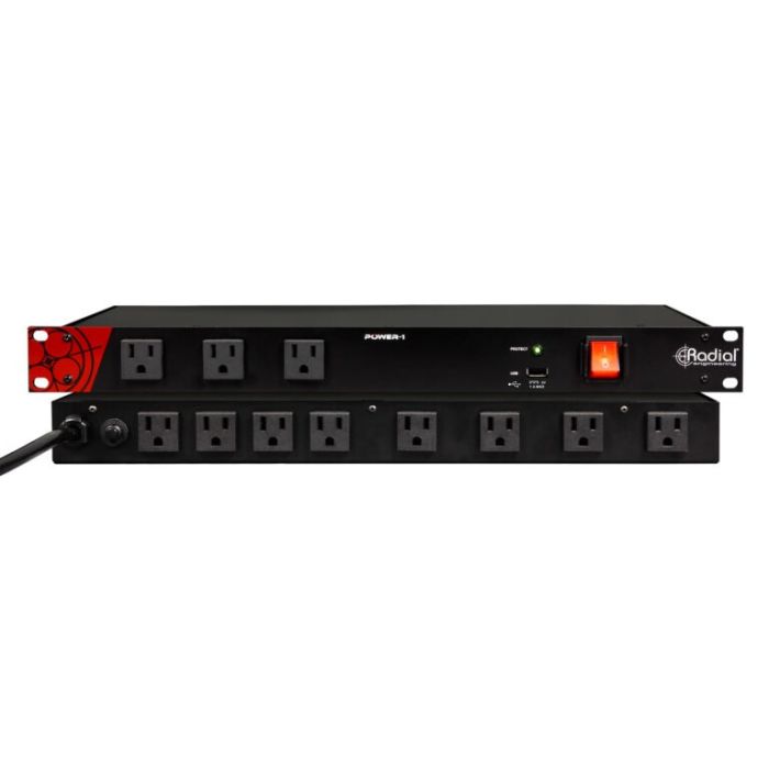 Radial Power-1 Power Conditioner 11-outlet Power Supper Supply with Noise Filtering and Surge Protection