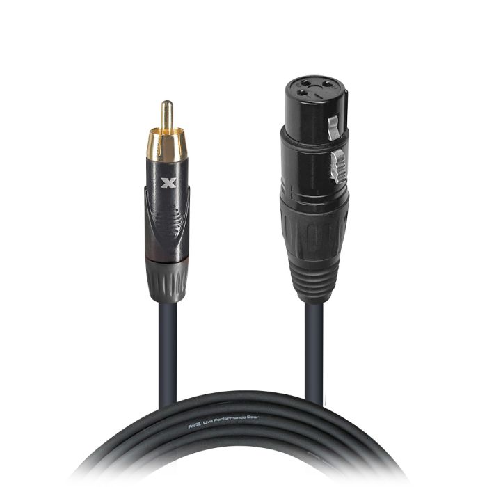Prox PRXCRXF50X5 5PCS 50 Ft. Unbalanced RCA to XLR3-F High Performance Audio Cable
