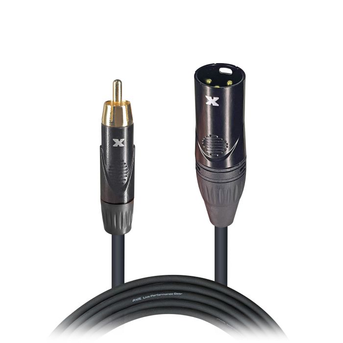 Prox PRXCRXM10X50 50PCS 10' Ft. High Performance XLR Male to RCA Male Unbalanced Audio Cable