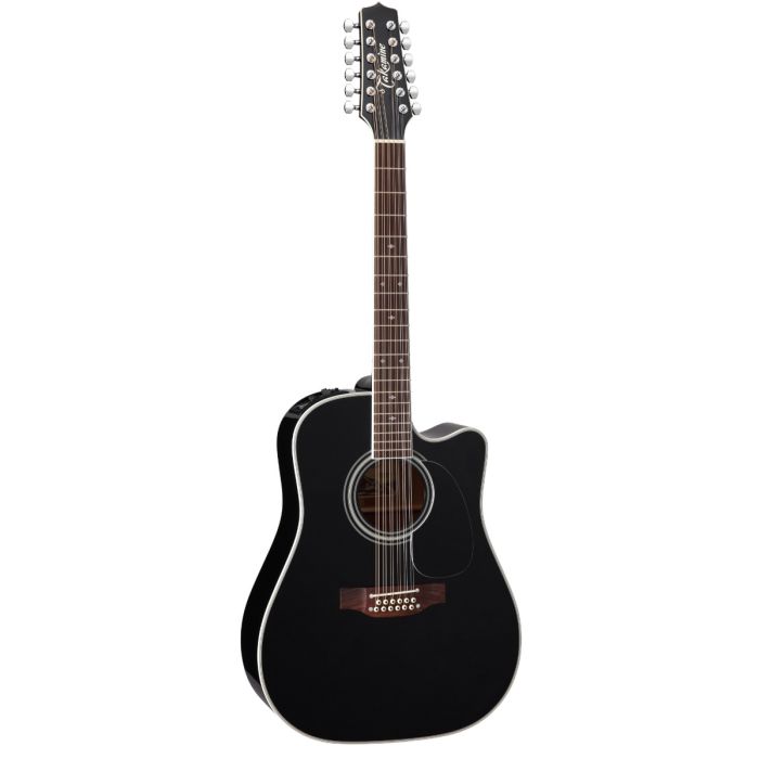 Takamine EF381SC 12 String Black with semi hard case 