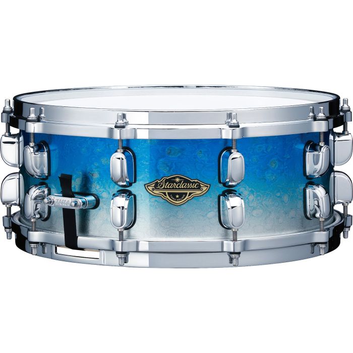 TAMA DRUM: SC WALNUT/BIRCH 14"x5.5" SNARE DRUM|Molten Blue Ice Fade