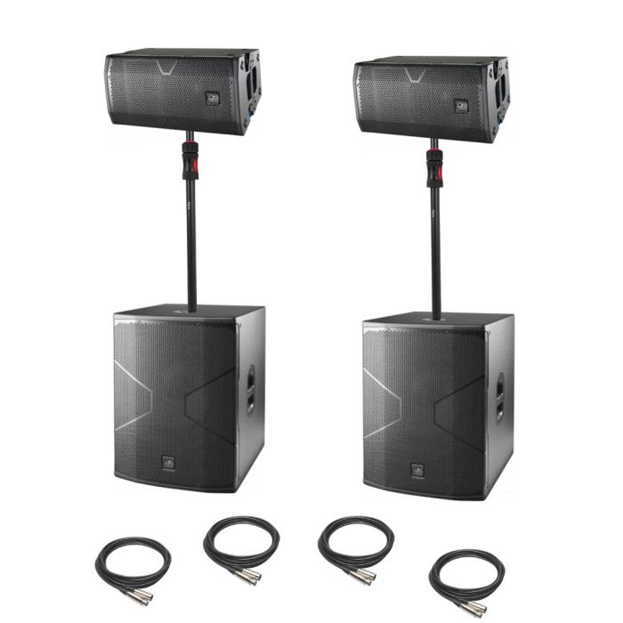DAS (2) VANTEC 20A (2) VANTEC 18A POWERED PA SYSTEM