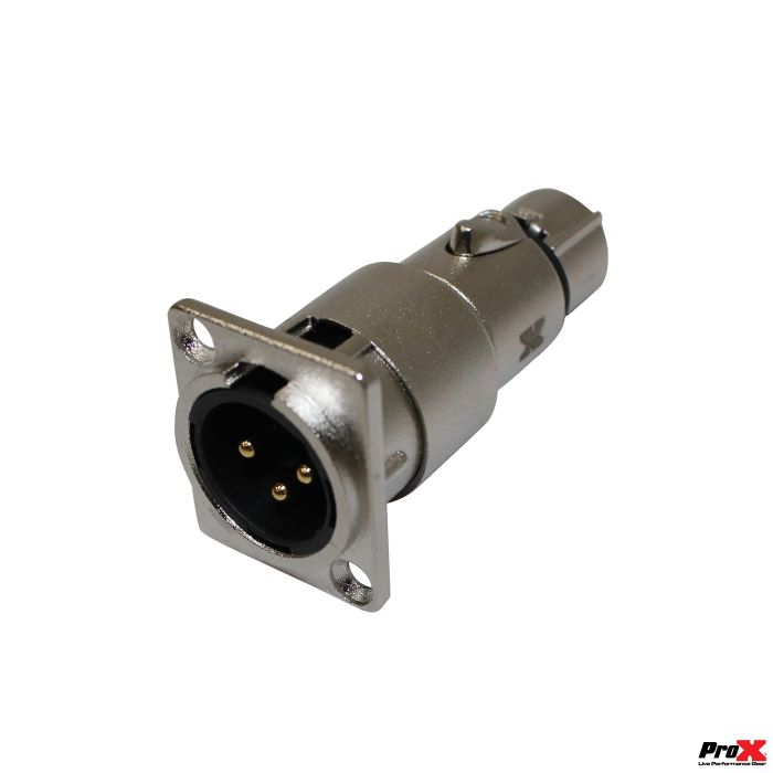 Prox PRXC3MDFX24 24PCS XLR Male To Female Adapter For Panel Mount