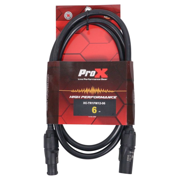 Prox PRXCTR1FM1206X10 10PCS 6 Ft Male to Female 12AWG Power Cable for Power Connection compatible devices