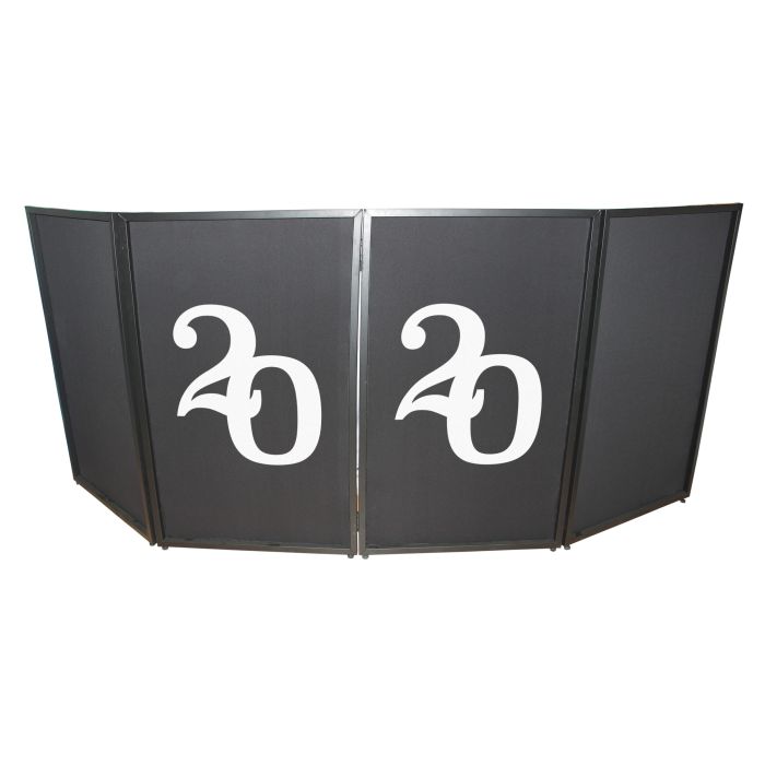 Prox PRXFS2020X2 2020 Numerical Facade Enhancement Scrims - White Numbers on Black | Set of Two