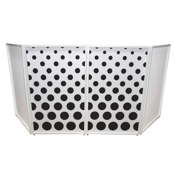 Prox PRXFSDOTSX2 Polka Dots Facade Enhancement Scrims - Black Dots on White | Set of Two