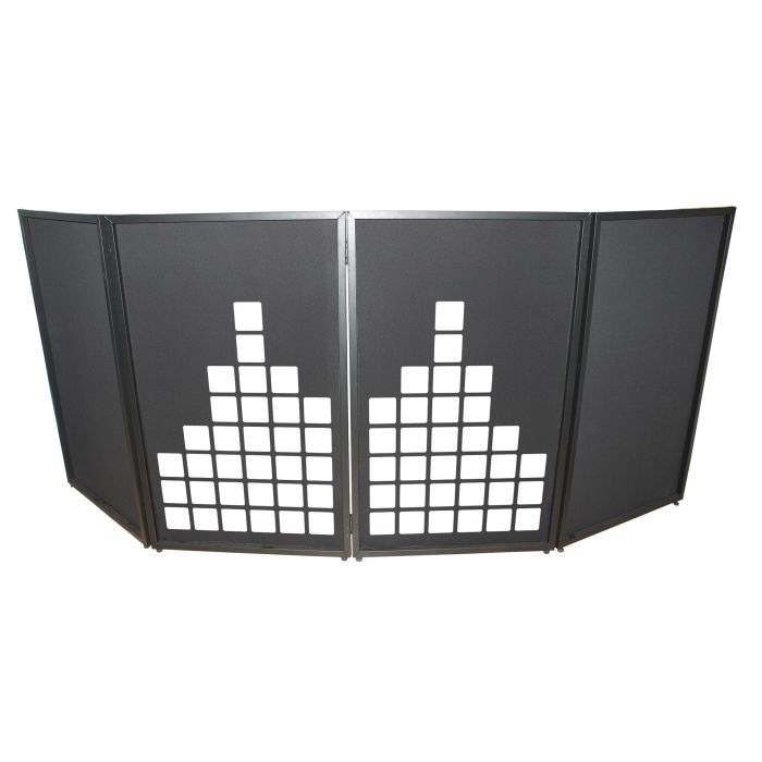 Prox PRXFSMETERX2 Sound Meter Facade Enhancement Scrims - White Print on Black | Set of Two