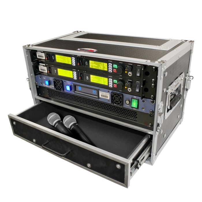 Prox PRXSWM4U2DRMK2 Flight Case ATA Style Rack Case 12 In. Deep 4U W-2U Drawer