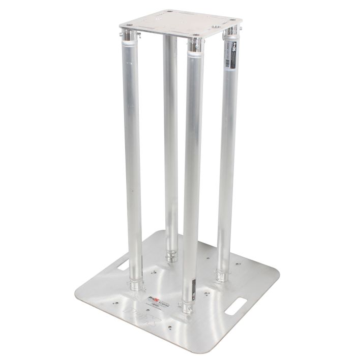 Prox PRXTS4X328TOTEM 3.28 Foot Totem Package Includes a 12in Top Plate, 24in Base Plate and Four 1M F31 Tubes W-White Scrim Cover