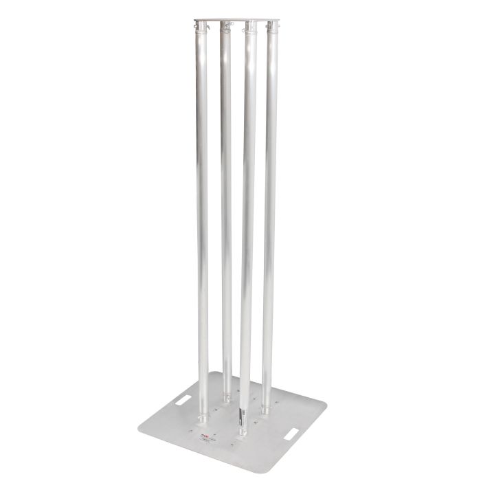 Prox PRXTS4X820TOTEM 8.20ft Totem Package Includes a 12in Top Plate, 30in Base Plate and Four 2.5m F31 Tubes W-White Scrim Cover