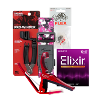 Valentine’s Day Guitar Accessories Bundle – PinkBarbWirst Strap + Essential Guitar Tools