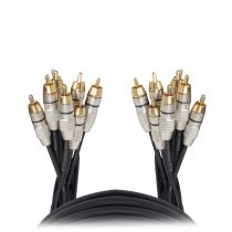 Prox PRXC8RCA10X10 10PCS 10' FT Premium 8 Channel Snake 8x RCA Male to 8x RCA Male Cable