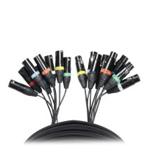 Prox PRXC8XLR10X10 10PCS 8 Ft. 8-Channel XLR3-F to XLR3-M Balanced Snake Cable