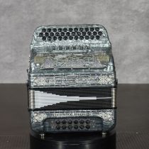 Settimio Soprani BEL5SWULTGRYOYSEAD 3-Row Diatonic Accordion - EAD, Gray Oyster