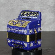 Settimio Soprani BEL5SWULTMNTBLUFBE 3-Row Diatonic Accordion - FBbEb, Nite Blue