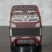 Settimio Soprani DECO5SWULTEADCRRED 3-Row Diatonic Accordion - EAD, Red