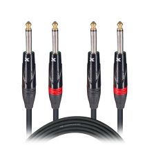 Prox PRXCDP05X10 10PCS 5' Ft. High Performance 1/4â€ TS Male to Dual 1/4â€ TS Male Unbalanced Audio Cable