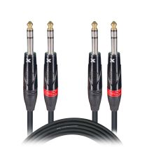 Prox PRXCDTRS3X50 50PCS 3 Ft. Balanced Dual 1/4" TRS-M to Dual 1/4" TRS-M High Performance Audio Cable