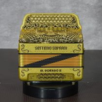 Settimio Soprani ELDORADOFBE 3-Row Diatonic Accordion - FBbEb, Gold