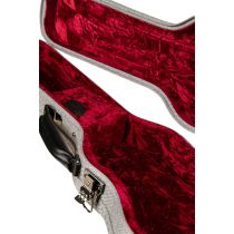 Gray Tweed Archtop Ukulele Hardcase - Concert